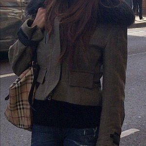 Dries van noten women jacket authentic real raccoon furr / used great condition